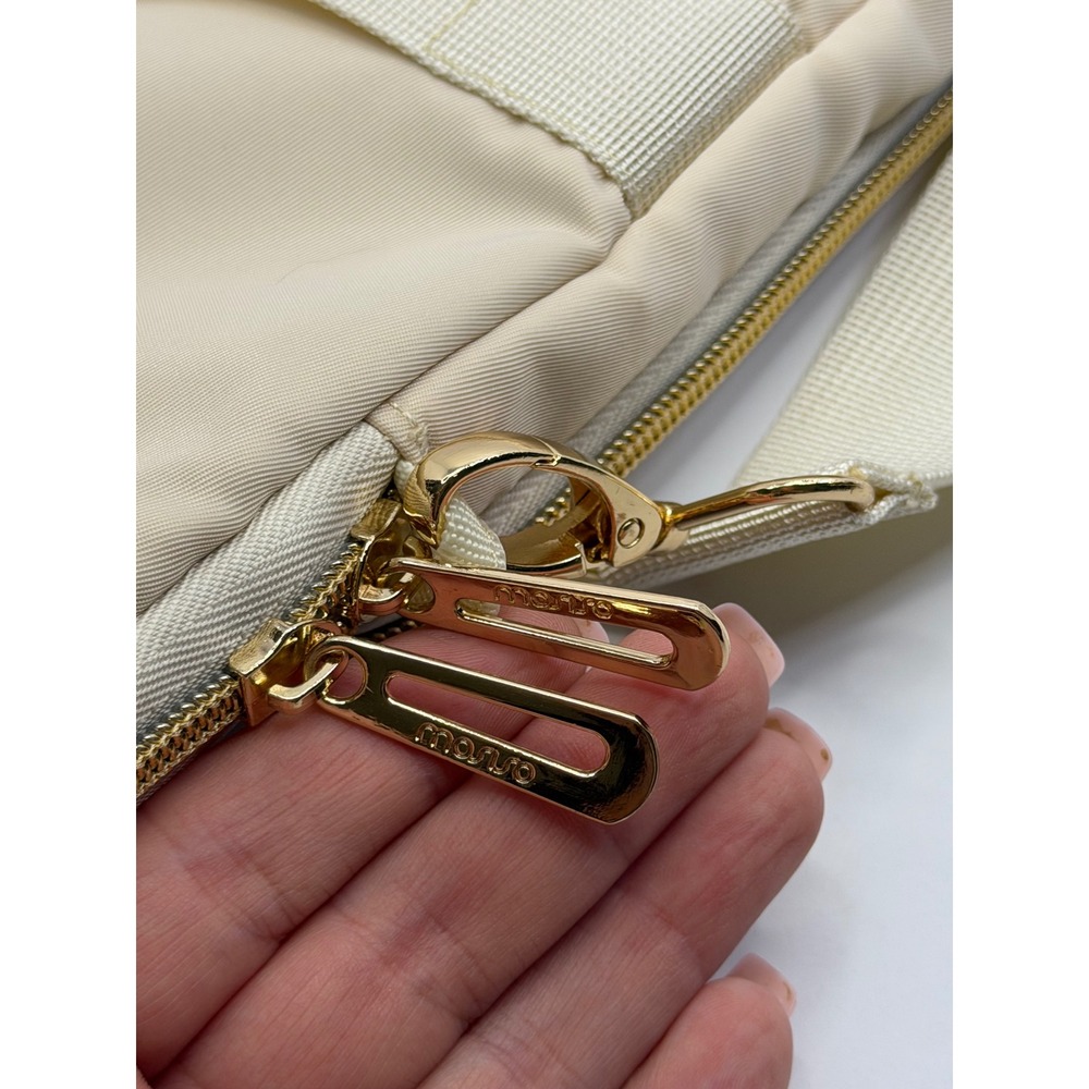 Mosiso Vertical‎ Quilted Laptop Shoulder Bag Cream Padded Travel Messenger Case - Picture 11 of 14